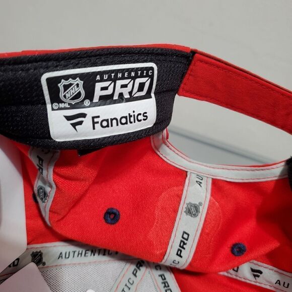 Washington Capitals NHL Fanatics Adjustable OSFA NWT Authentic Pro Red/B… - Picture 7 of 11